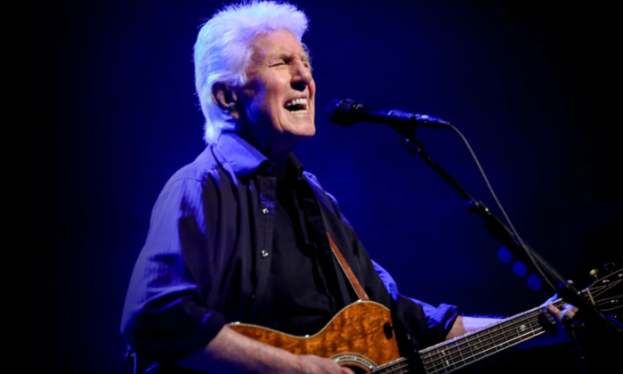 Graham Nash performs live on stage.