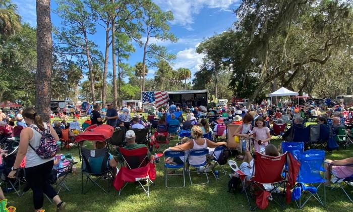 The crowd at the 2024 Creekside Festival