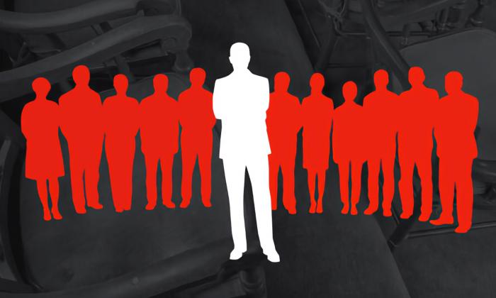 Shadow art in the "Twelve Angry Jurors" poster