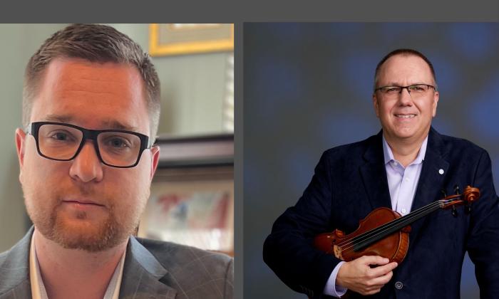 Alex Cooper and Piotr Szewczyk in separate photos