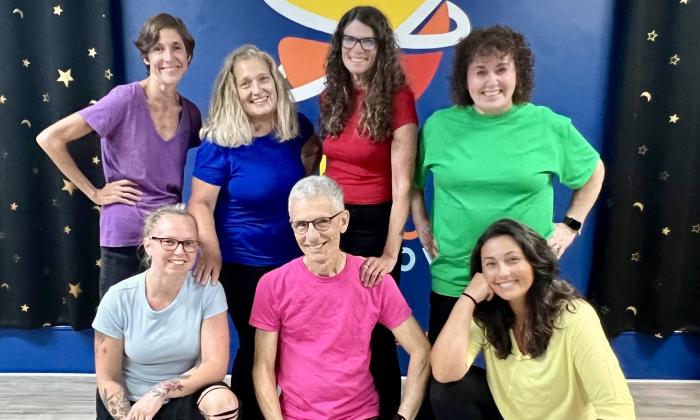 Improv school students