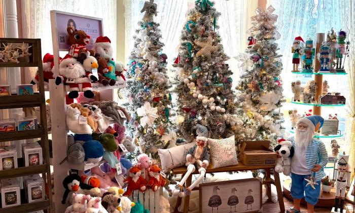 Trees and other kick-knacks at The Christmas Cove