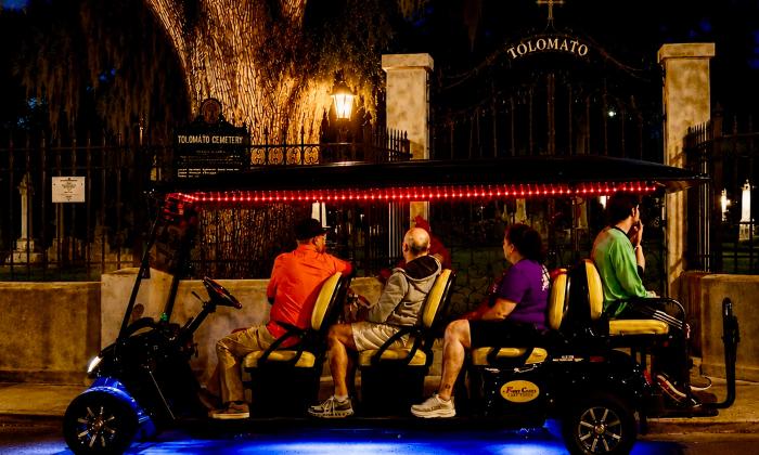 The First Coast Cart Ghost Tour at the Tolomato Cemetery