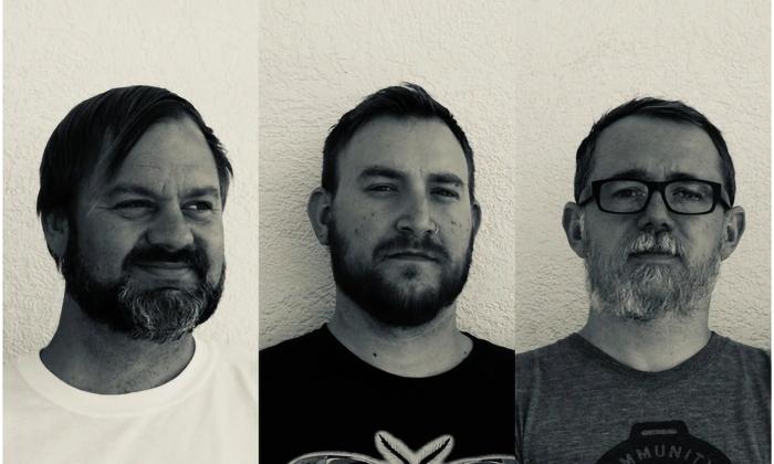 The three members of the pop band, Divine Feed