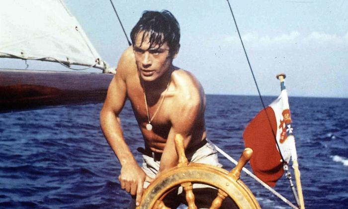 Tom Ripley driving the boat in "Plein Soleil"