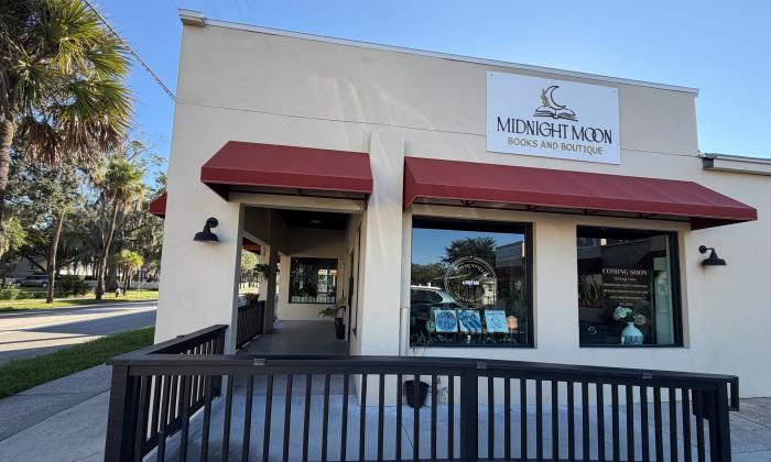 The exterior of Midnight Moon Books & Boutique