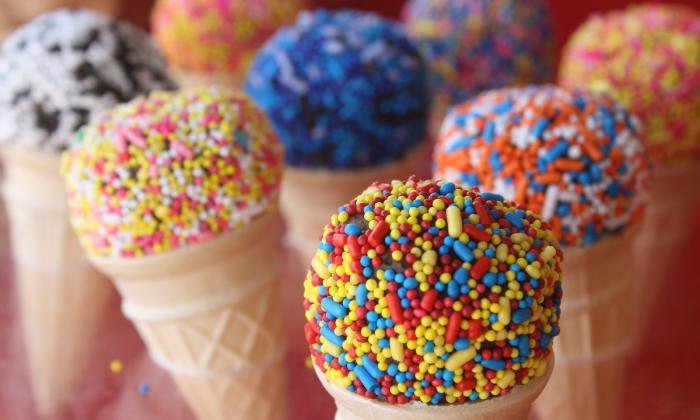 Ice cream cones are always a treat at St. Augustine's spring festivals.