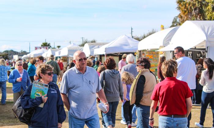 The Old Town Art Show is a popular event in the spring in St. Augustine.