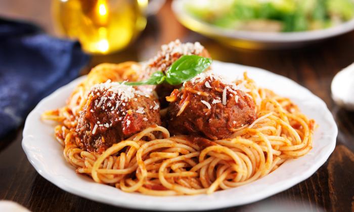 Pasta at La Strada in St. Augustine Beach, FL.