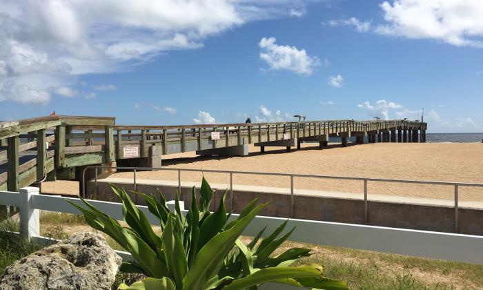 The St. Johns County Pier on St. Augustine Beach