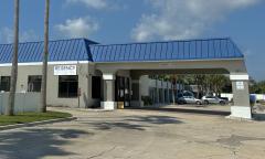 The entrance to Regency Inn on St. Augustine Beach, includes a large car port