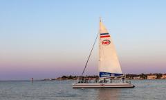 Fury St. Augustine catamarin in the sunset