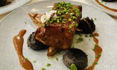 A dish of lechon kawali served by Chef Tadd Anthony