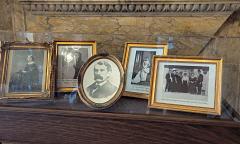 Flagler family photos on display in the rotunda of the former Ponce de Leon Hotel