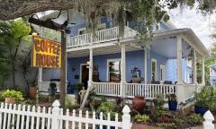 The exterior of the Coffee House Realty Cafe