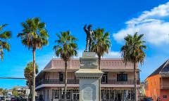 Juan Ponce de León's statue in downtown St. Augustine