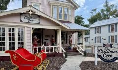 The exterior of The Christmas Cove