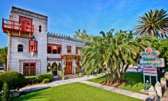 St. Augustine's Villa Zorayda Museum is built to one-tenth the scale of a portion of the Alhambra Palace in Granada, Spain.