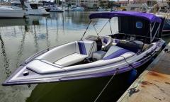 Thrill Seeker, waiting to take guest on a fast and furious speed boat ride in St. Augustine.
