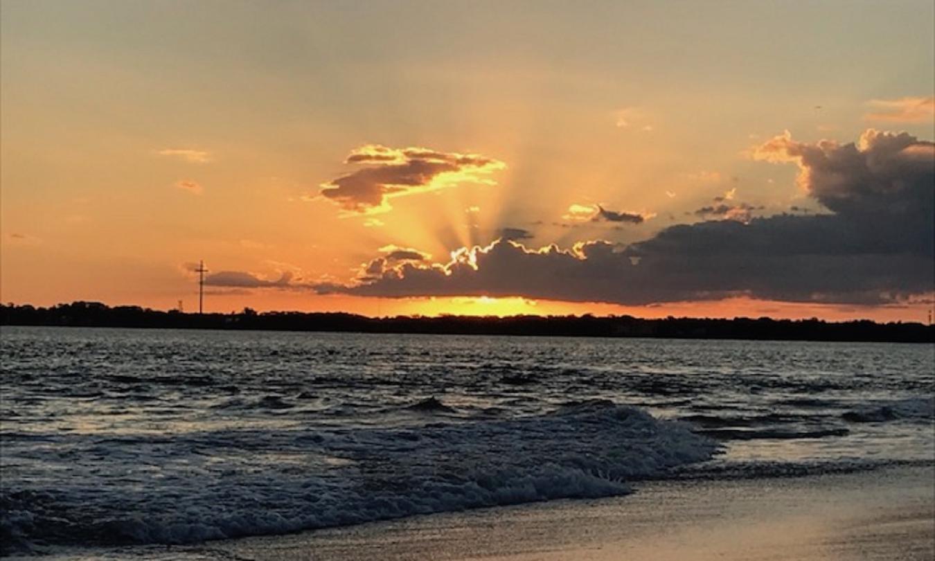 Sunsets at Vilano Beach right outside the Saint Augustine Beach House 
