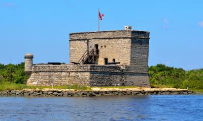 Fort Matanzas guards the southern waterway approach to St. Augustine.