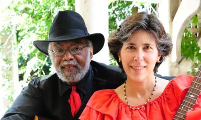 Sparky and Rhonda Rucker headshot, outside