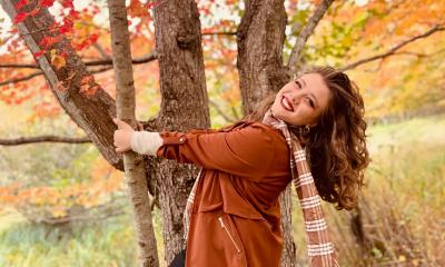Holly Dayle out in the woods