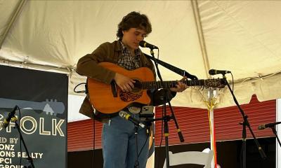 Jesse Sawyer on the Gamble Rogers Festival Youngfolk stage