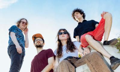 The band Trustfall posing