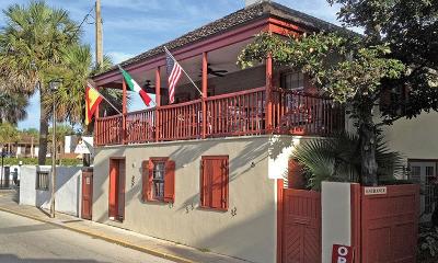 The Casa Maya is located on Hypolita Street, just a block from the bayfront in historic St. Augustine, Florida.