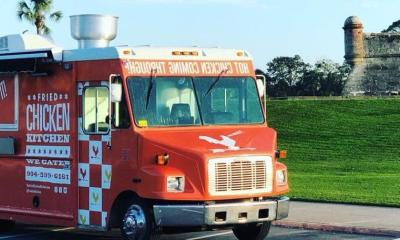 Fried Chicken Kitchen truck at the Castillo in St. Augustine.