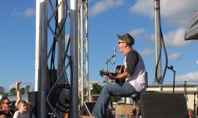 JJ Grey plays for festival goers at the 2014 Sugar Cane Harvest.