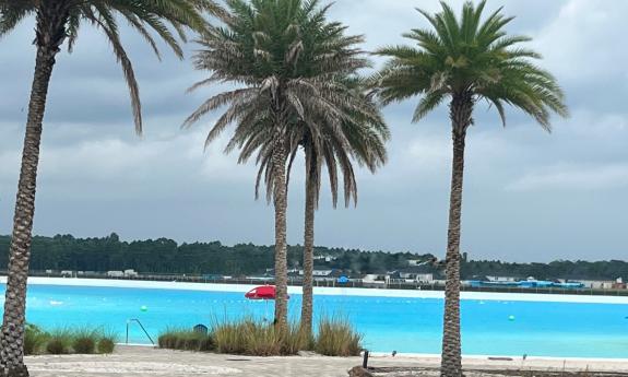 Artificial beach in a St. Johns County Florida neighborhood