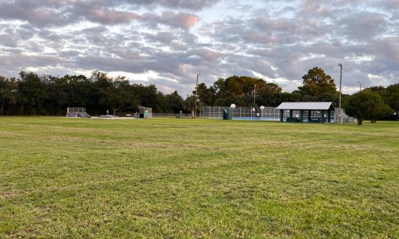 DeLeon Shores Park open field in Ponte Vedra Beach. 