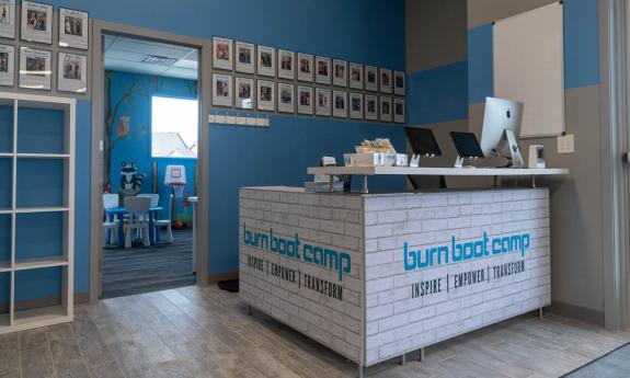 Burn Boot Camp reception area