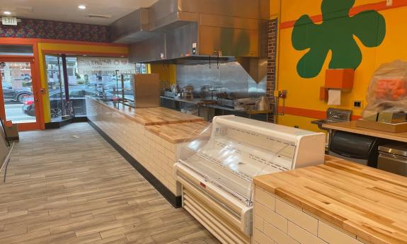 Inside Peace, Love and Little Donuts of St. Augustine.