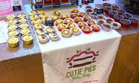Cutie Pies showcasing their mini pies and treats.