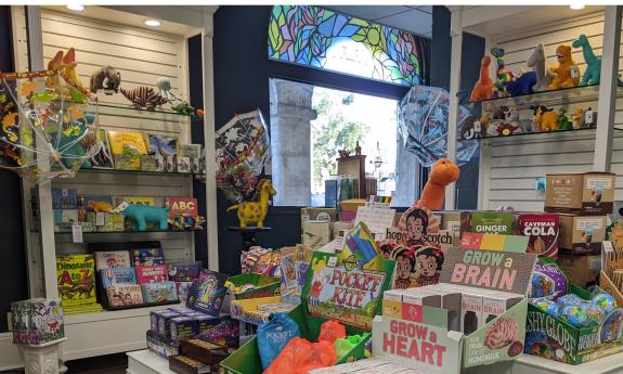 The children's corner at the Lightner Museum Shop