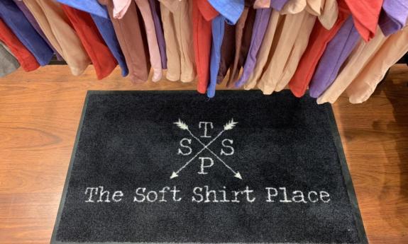 The Soft Shirt Place Sign