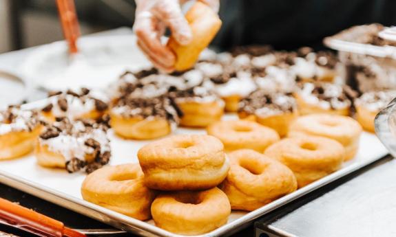 Donuts prepared by Island Donuts on St. Augustine Beach.