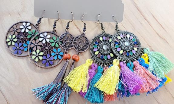 Earrings from Sunflower Sister's Boutique