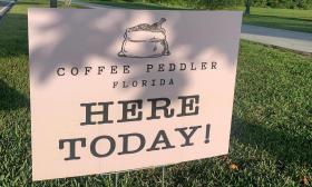 Coffee Peddler Florida sign