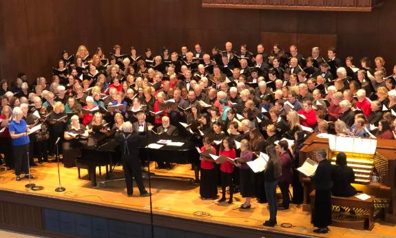 St. Augustine Community Chorus on stage