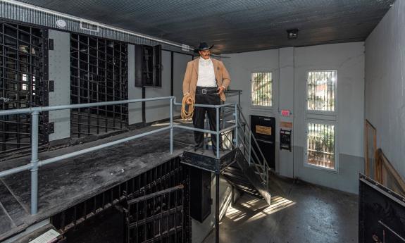 Mannequins wait in the wings of the Old Jail in St. Augustine, Florida