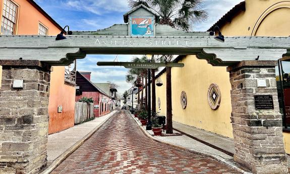 Aviles Street in historic downtown St. Augustine