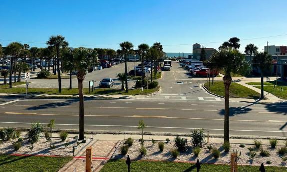 The ocean view as seen from the rooftop of Crabby's Beachside in St. Augustine