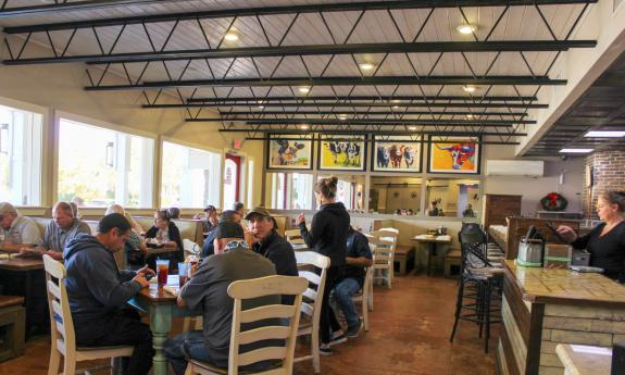 The interior of One Twenty Three Burger House on King St. in St. Augustine, FL