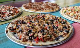 Mexican pizzas from Cantina Louie