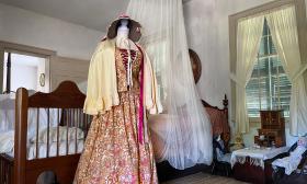 A beautiful and historical costume exhibit at the Ximenez Fatio House Museum in St Augustine, FL