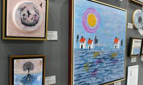 Some of the varied artwork on display at the ArtBox Gallery in St. Augustine